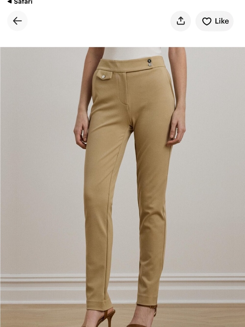 Ralph Lauren Navy Ponte Ankle Pants